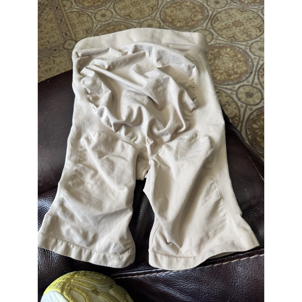 NEW Skims Maternity High Waisted Sculpting Shorts Mid Thigh 2X/3X‎ Nude NWOT